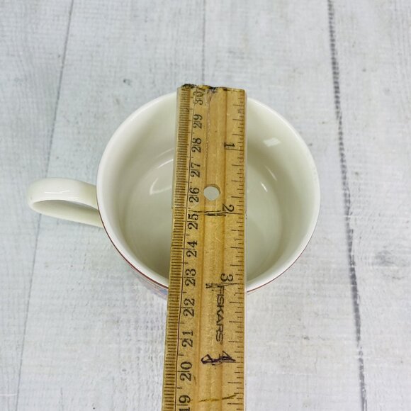 PTS international Interiors PROVENCE Fruit Porcelain 8oz Cups & Saucers Set 4 - Picture 14 of 16